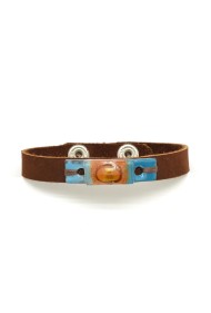Skinny Glass & Suede Bracelet